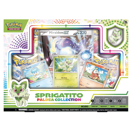 Pokemon Paldea Collection Sprigatito / Fuecoco oder Quaxly Englisch