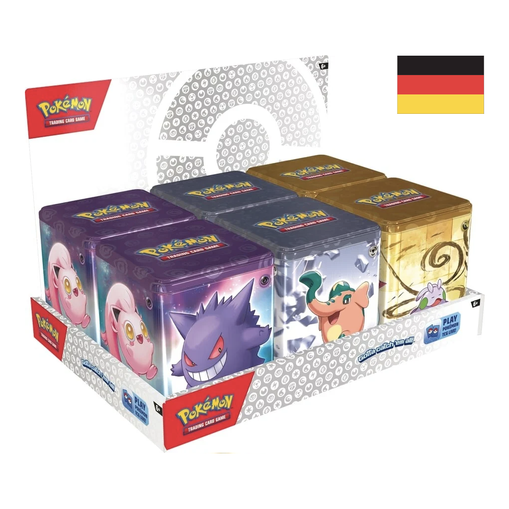 Pokemon Stacking / Stapelbare Tin (Q1 2024) / 3 Varianten Deutsch ab 01.03.2024