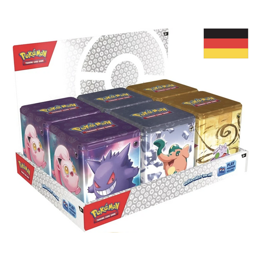 Pokemon Stacking / Stapelbare Tin (Q1 2024) / 3 Varianten Deutsch