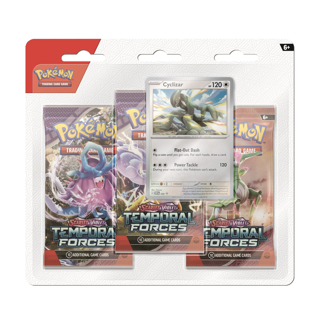 Pokemon Scarlet & Violet - Temporal Forces 3er Blister / 2 Varianten Englisch