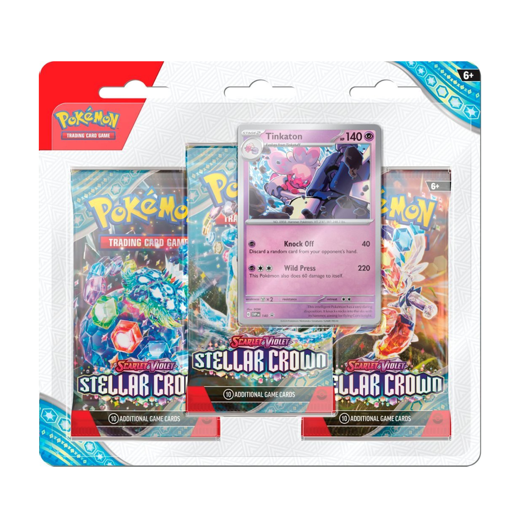 Pokemon Scarlet & Violet - Stellar Crown 3er Blister / 2 Varianten Englisch