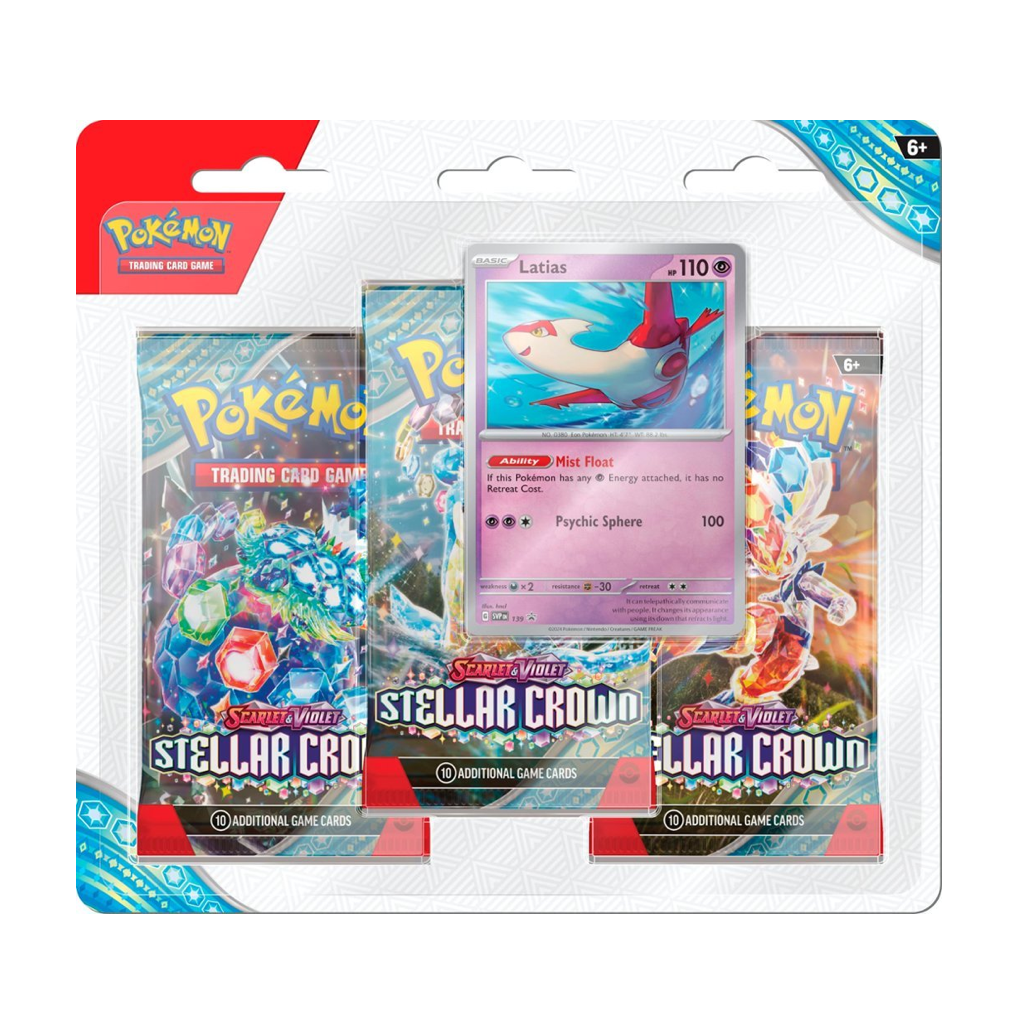 Pokemon Scarlet & Violet - Stellar Crown 3er Blister / 2 Varianten Englisch