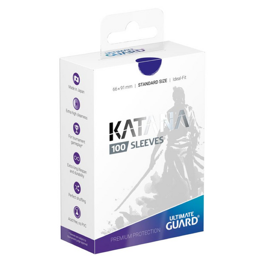 Ultimate Guard Katana Sleeves Standard Size (100 Sleeves) - Blue