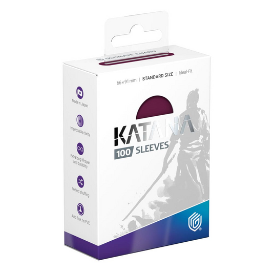 Ultimate Guard Katana Sleeves Standard Size (100 Sleeves) - Radiant Plum
