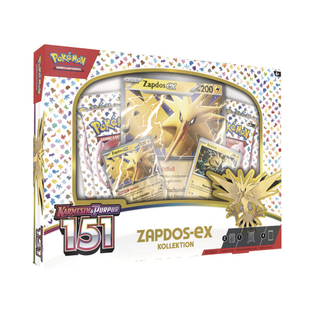 Pokemon Karmesin & Purpur - 151 Zapdos-ex Kollektion Deutsch / Ende Oktober