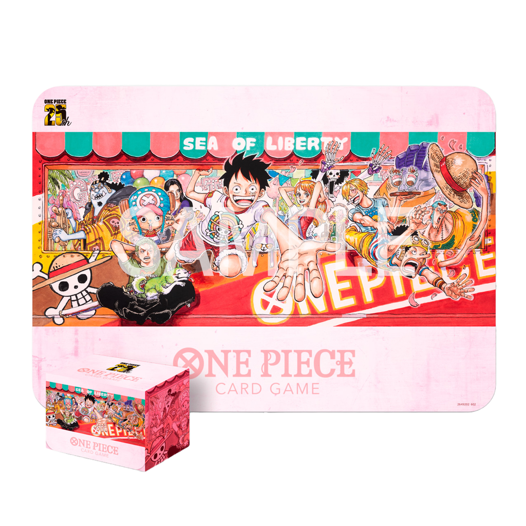 One Piece Card Game - Playmat and Card Case Set - 25th Edition - Englisch