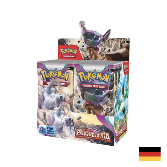 Pokemon Karmesin & Purpur - Entwicklungen von Paldea Display Deutsch